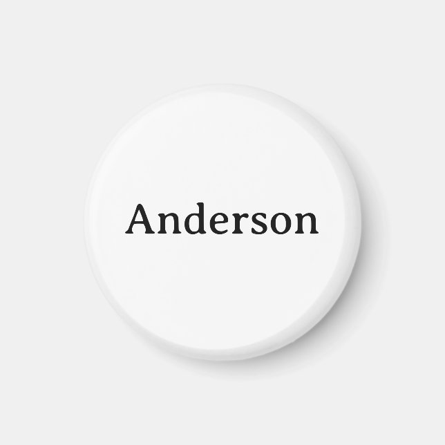 Simple Professional Business 1.25 Inch Circle Magnet (Front)