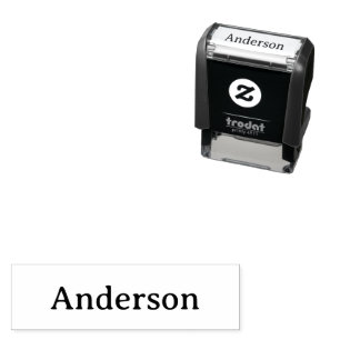 Simple Professional Business 1.4" x 0.4" Self-inking Stamp