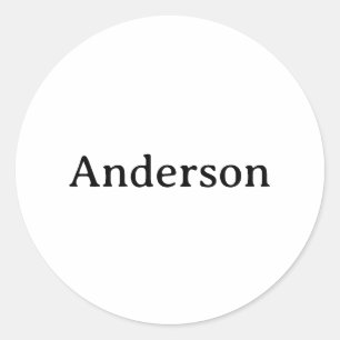 Simple Professional Business 1.5 inch Classic Round Sticker
