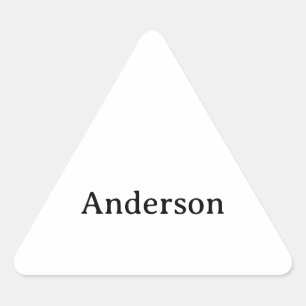Simple Professional Business 1.5 inch Triangle Sticker