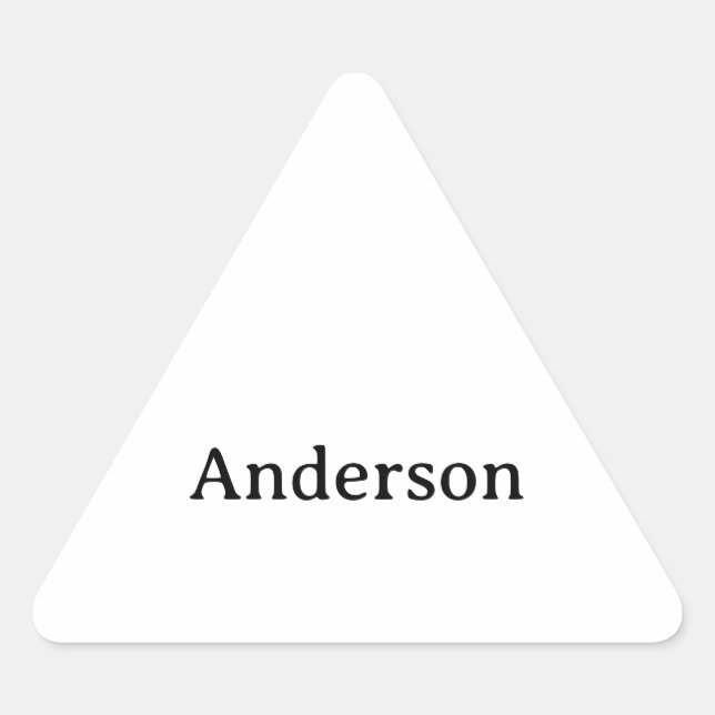 Simple Professional Business 1.5 inch    Triangle Sticker (Front)