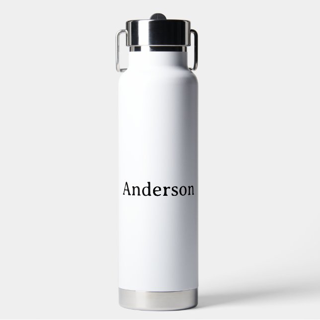 Simple Professional Business 25 oz Water Bottle (Front)