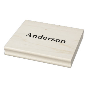 Simple Professional Business 4.0" x 5.0" Rubber Stamp
