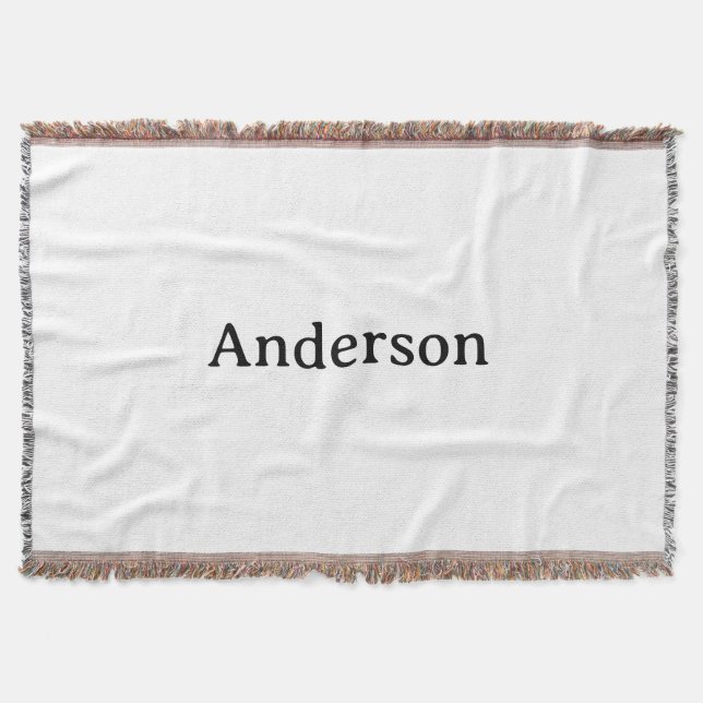 Simple Professional Business 54" x 38" Throw Blanket (Front)