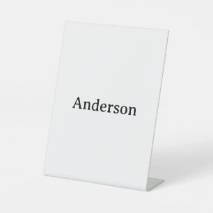 Simple Professional Business 6" x 8" Plastic Pedestal Sign
