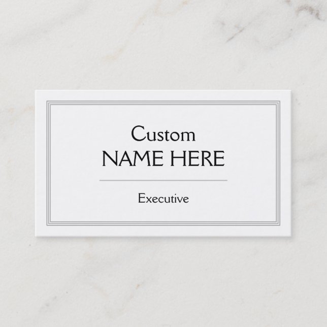 Simple & Professional Business Card (Front)