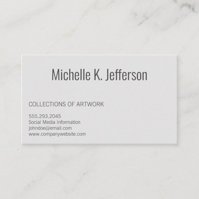 Simple Professional Business Card (Front)