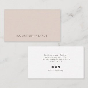 Simple professional business card with QR code