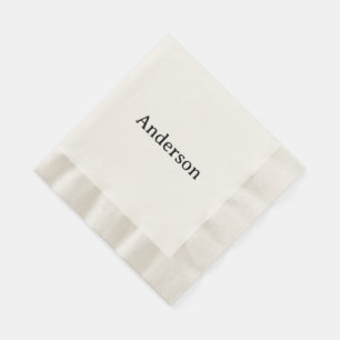 Simple Professional Business Coined Luncheon Napkin