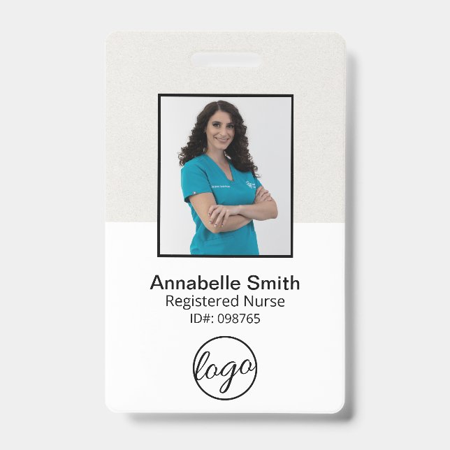 Simple Professional Business ID Badge (Front)