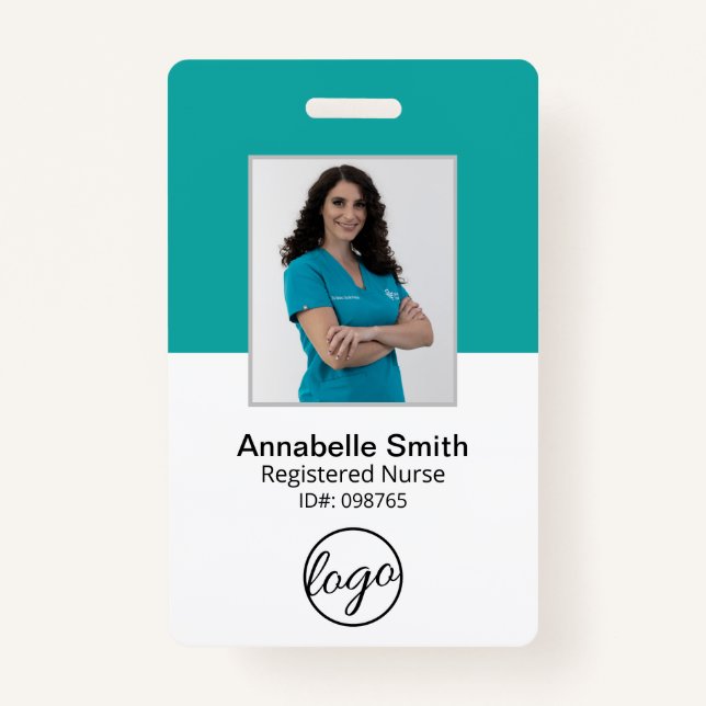 Simple Professional Business ID Badge (Front)