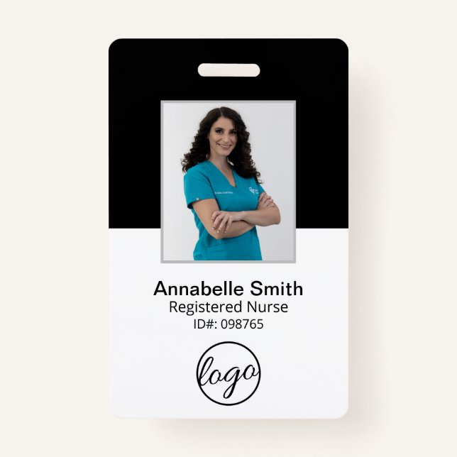 Simple Professional Business ID Badge (Front)