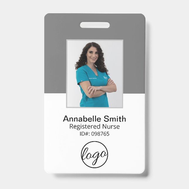 Simple Professional Business ID Badge (Front)