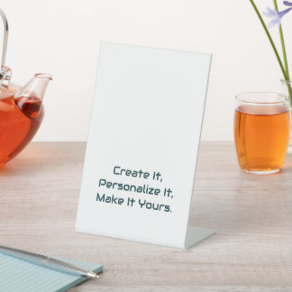 Simple Professional Business Plastic Pedestal Sign