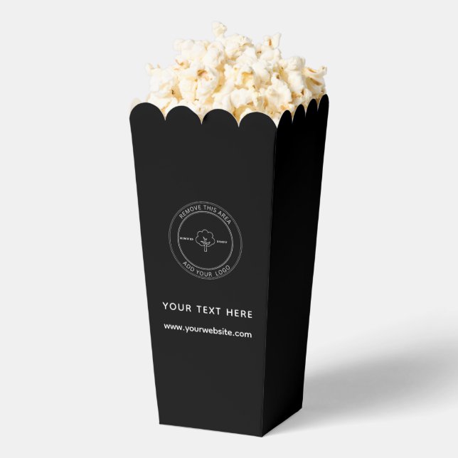 Simple Professional Business Popcorn Favour Box (Popped)