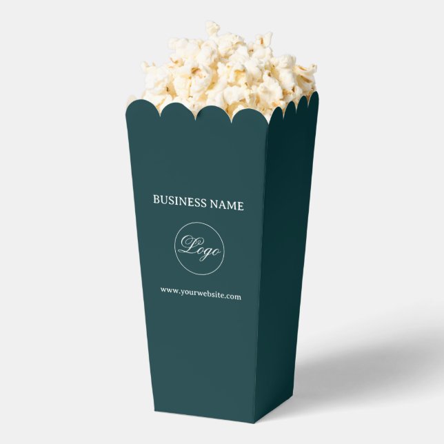 Simple Professional Business Popcorn Favour Box (Popped)