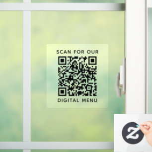 Simple Professional Business QR Code Digital Menu