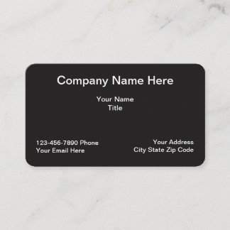 Simple Professional Businesscards Business Card