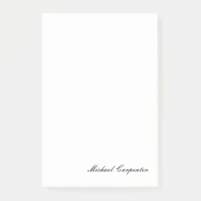 Simple Professional Calligraphy Post-it Notes (Front)