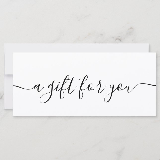 Simple Professional Chic Boutique Gift Certificate (Front)