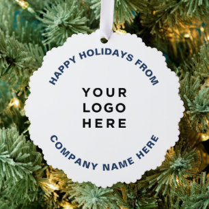 Simple Professional Christmas Tree Business Logo Decoration Card