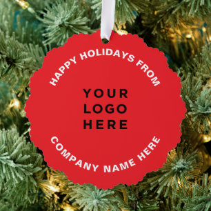 Simple Professional Christmas Tree Business Logo Decoration Card