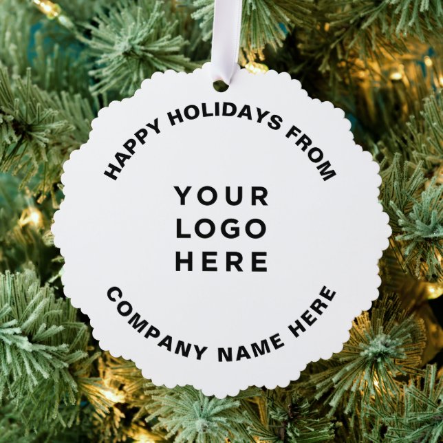 Simple Professional Christmas Tree Business Logo Tree Decoration Card (Insitu (Tree))