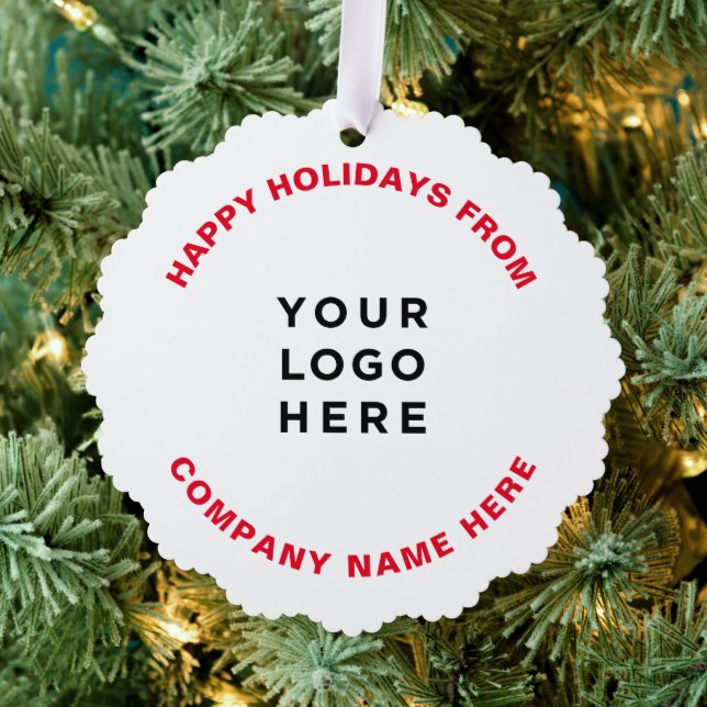 Simple Professional Christmas Tree Business Logo Tree Decoration Card (Insitu (Tree))