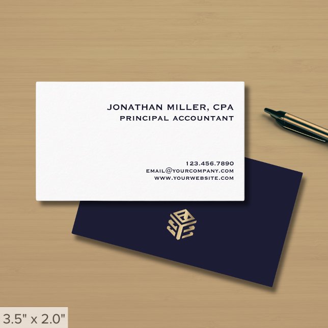 Simple Professional Classic Business Card (Creator Uploaded)