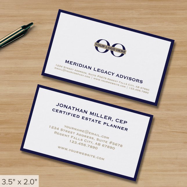 Simple Professional Company Logo Business Card (Creator Uploaded)