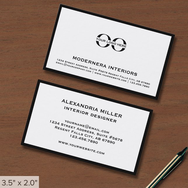 Simple Professional Company Logo Business Card (Creator Uploaded)