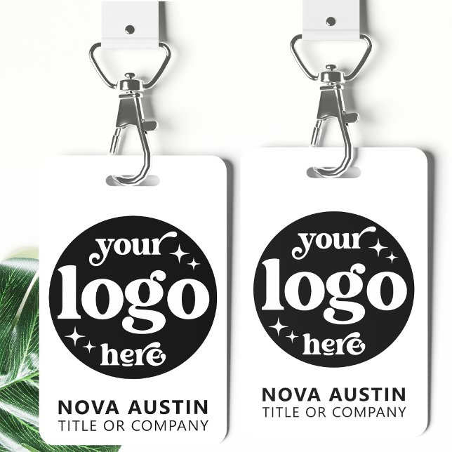 Simple Professional Company Logo Employee Staff ID ID Badge (Creator Uploaded)