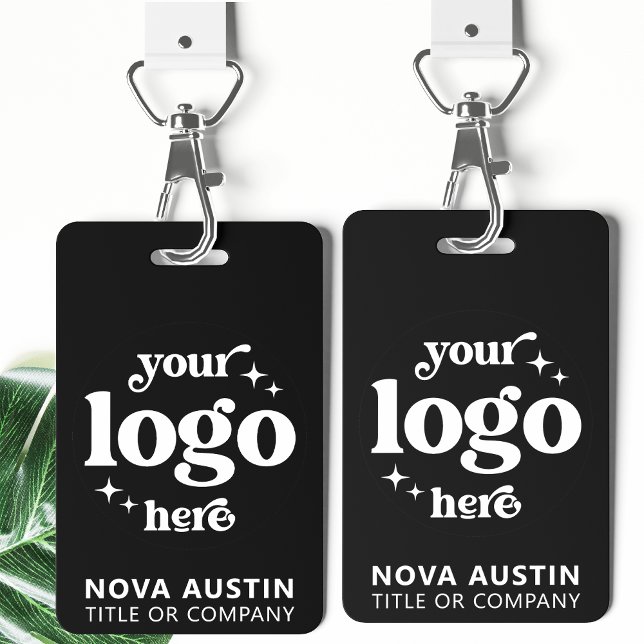 Simple Professional Company Logo Employee Staff ID ID Badge (Creator Uploaded)