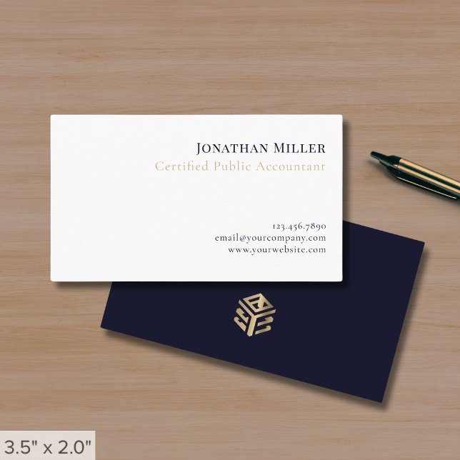 Simple Professional CPA Business Card (Creator Uploaded)