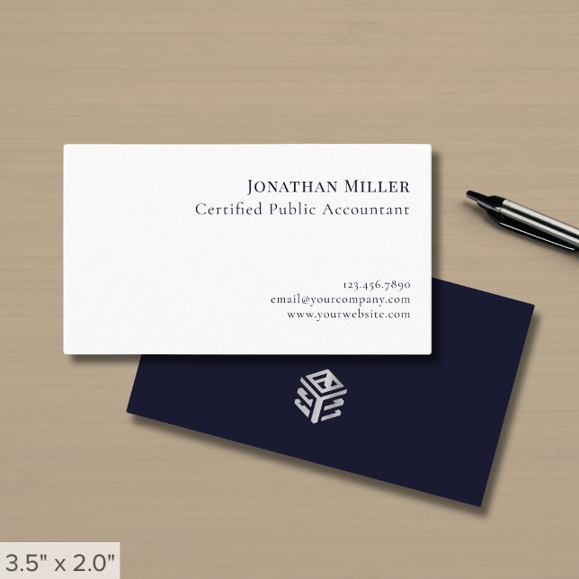 Simple Professional CPA Business Card (Creator Uploaded)