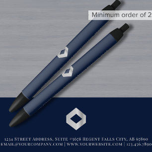 Simple Professional Custom Logo Promotional Black Ink Pen