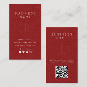 Simple Professional Elegant Employ Name Job Title Business Card