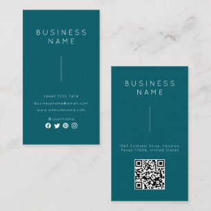 Simple Professional Elegant Employ Name Job Title Business Card