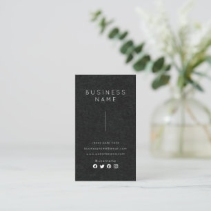 Simple Professional Elegant Employ Name Job Title Business Card