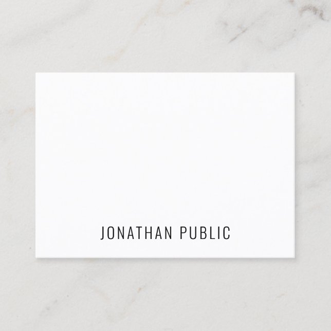 Simple Professional Elegant Modern Minimalist Cool Business Card (Front)