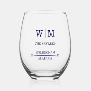 Simple Professional Frosted Wedding Stemless Wine Glass