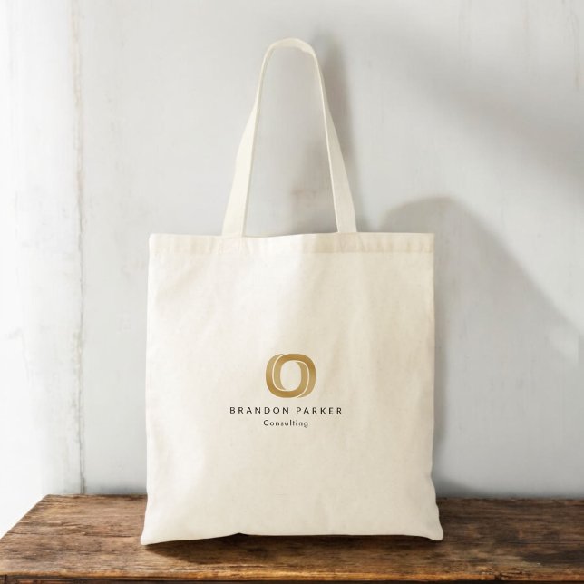 Simple Professional Gold Logo Entrepreneur Tote Bag (Creator Uploaded)