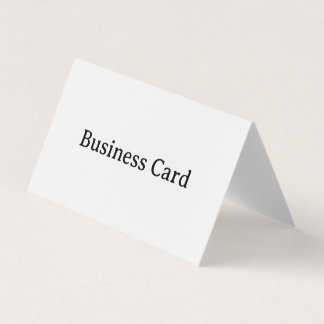 Simple Professional Horizontal Tent Folded Business Card