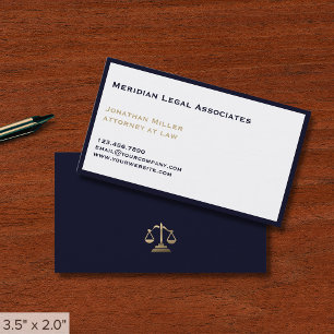 Simple Professional Law Firm Business Card