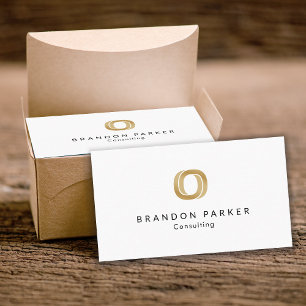 Simple Professional Logo Entrepreneur Business Card