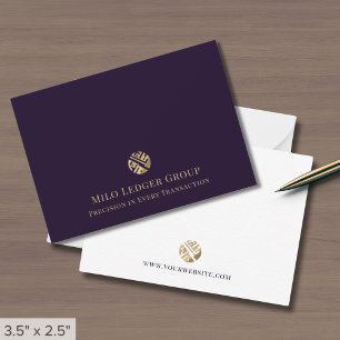 Simple Professional Luxury Logo  Card