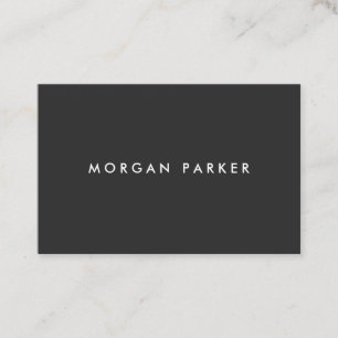 Simple Professional Modern Black Business Card