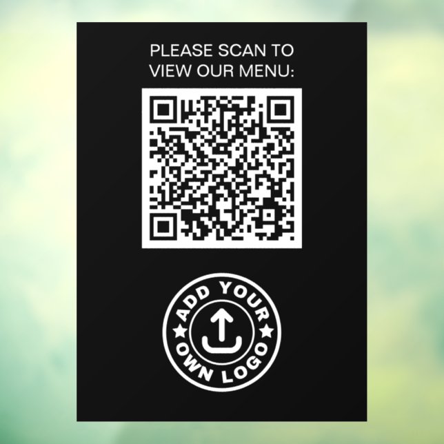 Simple Professional Modern Black QR Code Logo (Sheet 3)