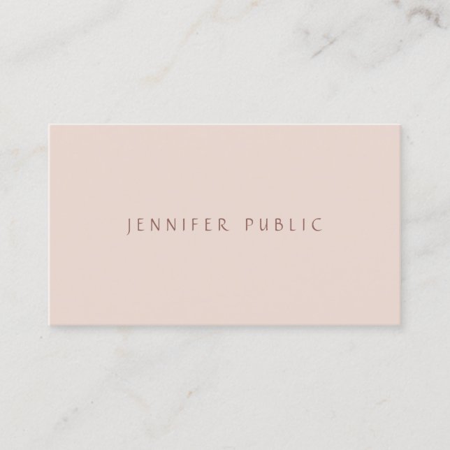 Simple Professional Modern Elegant Colour Template Business Card (Front)