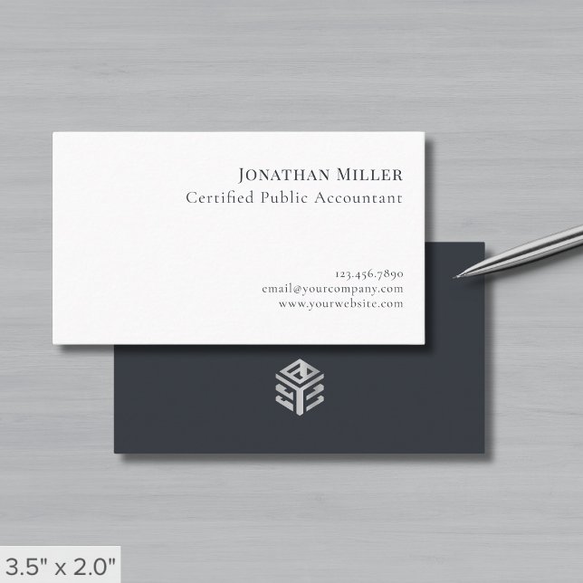 Simple Professional Modern Logo Business Card (Creator Uploaded)